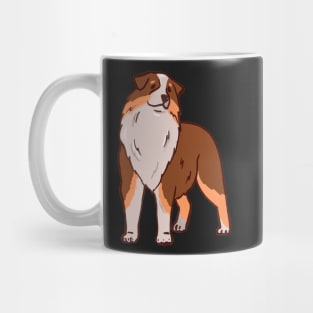 Red Tri Aussie Mug